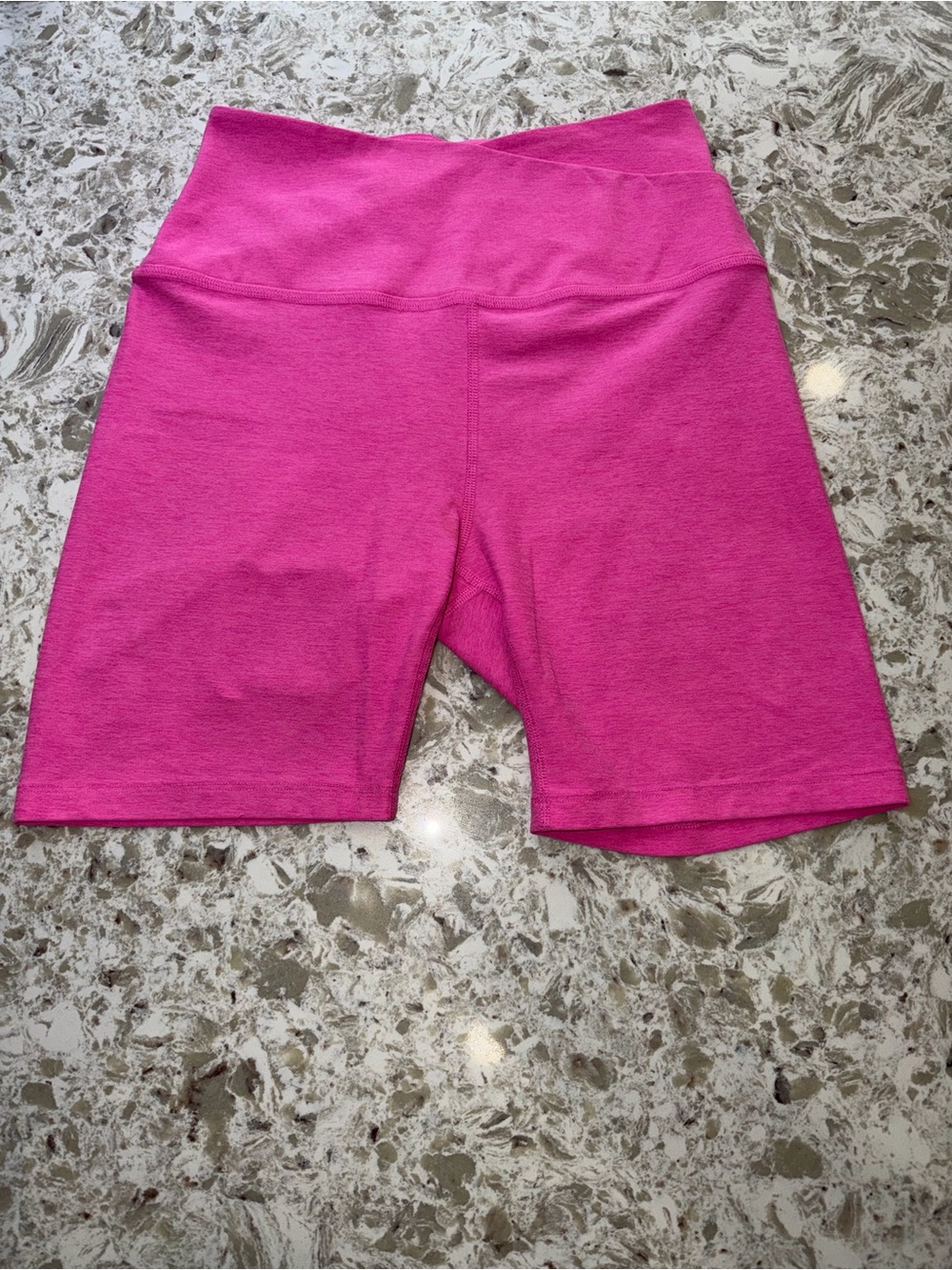 High-Waist heather Pink Women’s Bike Shorts